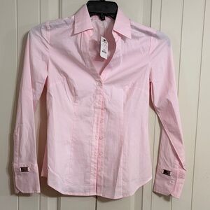 Express Baby Pink Button-Down Shirt NWT Size XS